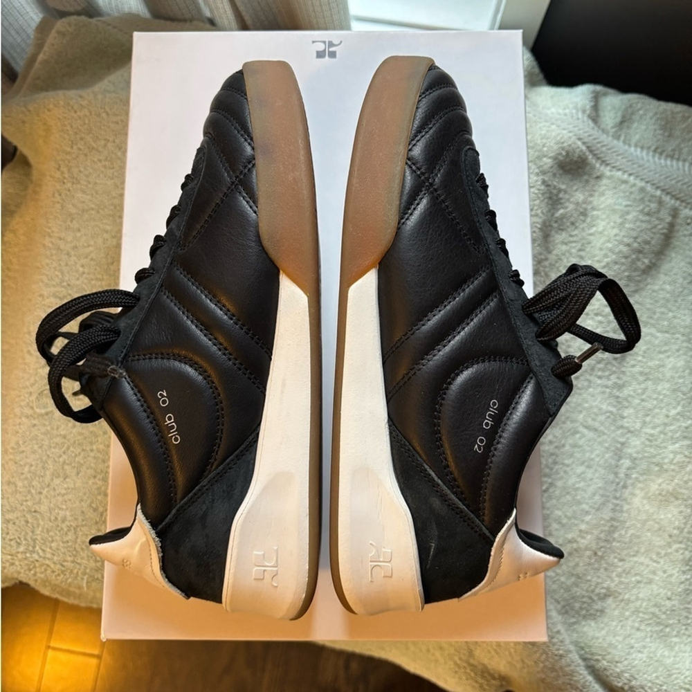 COURRÈGES
Black Club02 Leather Sneakers